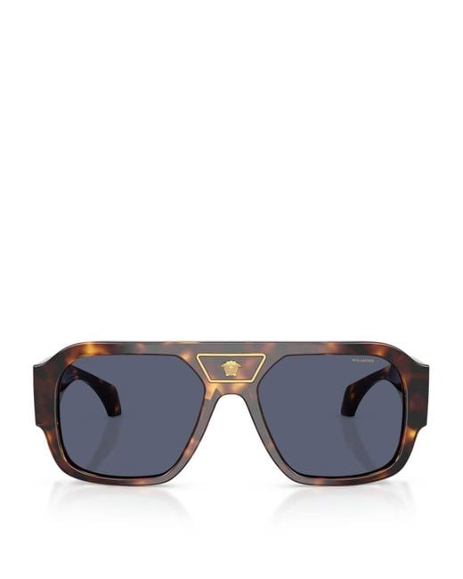 Versace Blue Acetate Ve4508U Square Sunglasses for men