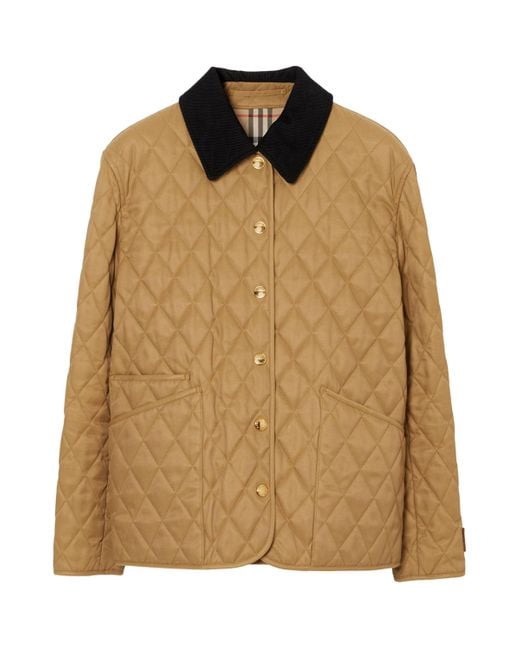 Burberry Natural Quilted Barn Jacket