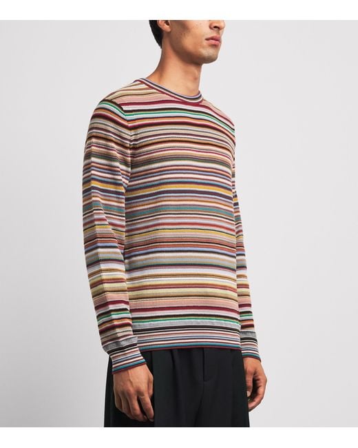 Paul Smith Multicolor Cotton Signature Stripe Sweater for men