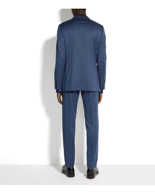 Zegna Blue Centoventimila Wool 2-piece Suit for men