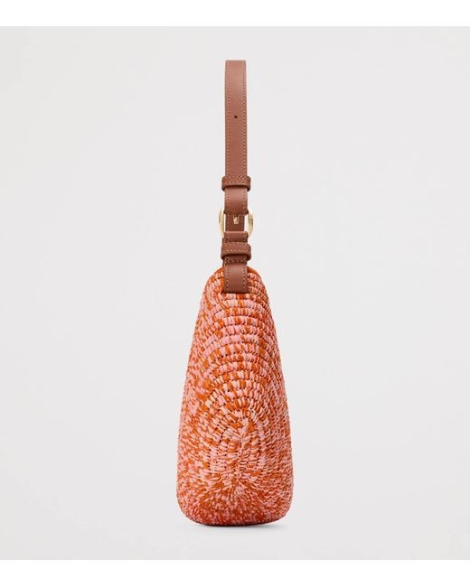 Loewe Orange X Paula's Ibiza Medium Raffia Swing Shoulder Bag