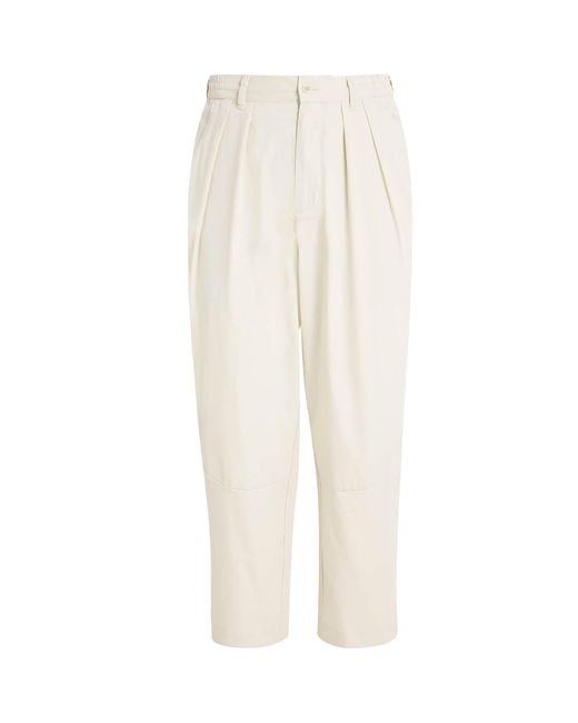 Manors White Water-Repellent Greenskeeper Chinos for men