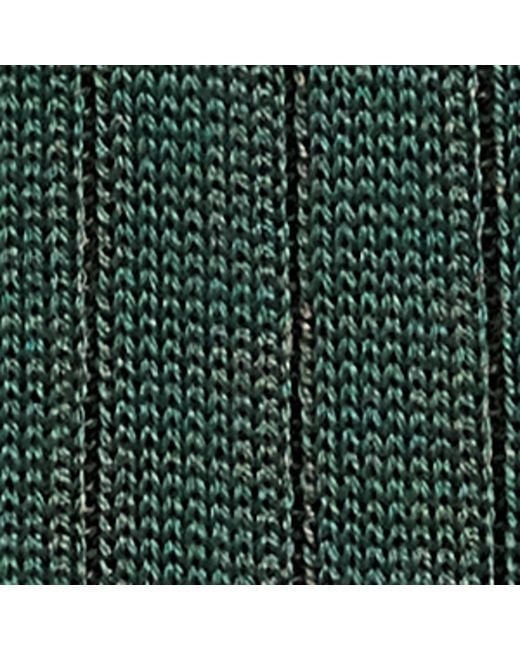 Falke Green Cotton-Blend Shadow Socks for men