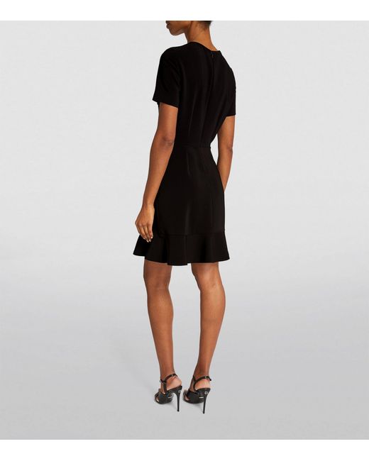 Stella McCartney Black Ruffle-trim Mini Dress