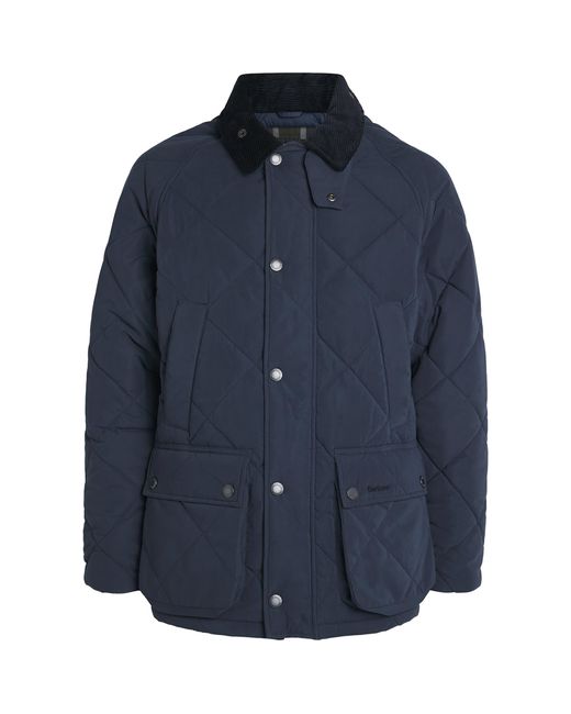 Barbour Blue Quilted Modern Bedale Jacket for men