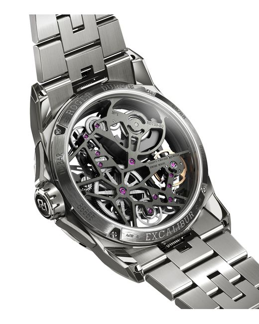 Roger Dubuis Metallic Titanium Excalibur Monobalancier Watch 42mm for men