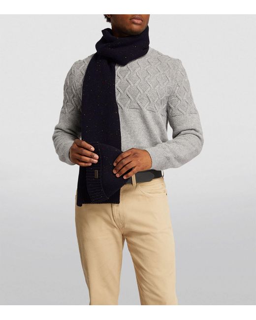 Barbour Carlton Beanie And Scarf Set in Blue for Men | Lyst