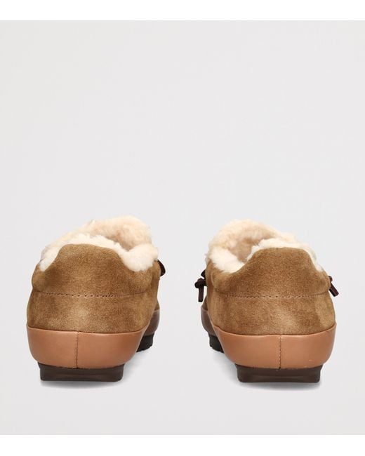 Ugg Brown Suede Quill Slip-On Shoes