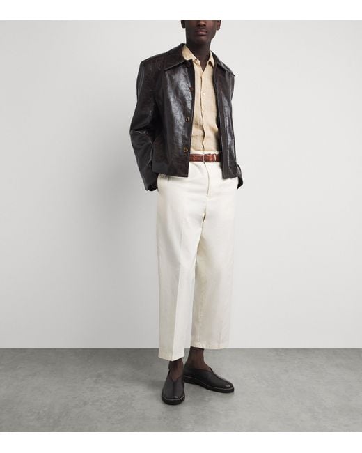 Jacob Cohen Brown Crocodile Leather Belt for men