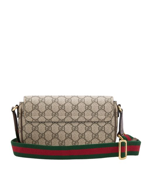 Gucci Gray Canvas Ophidia Gg Shoulder Bag
