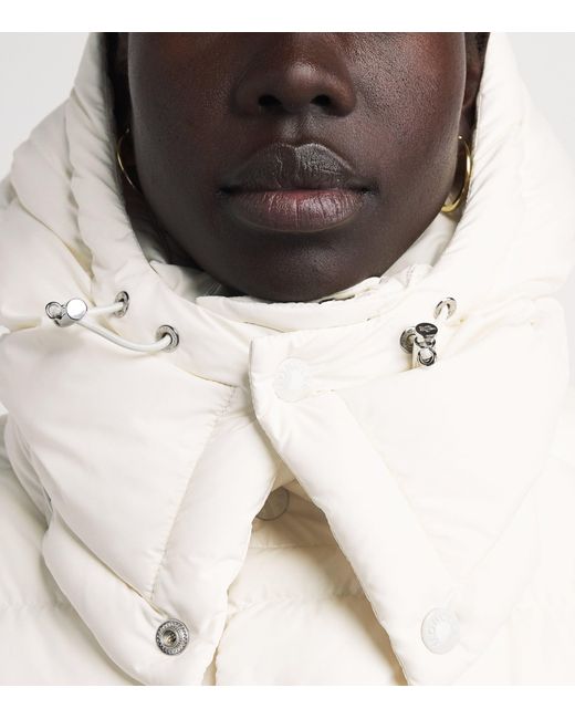 Moncler White Down Adaptable Maya 70 Jacket