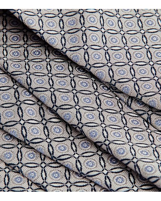 Eton of Sweden White Silk Medallion Tie for men