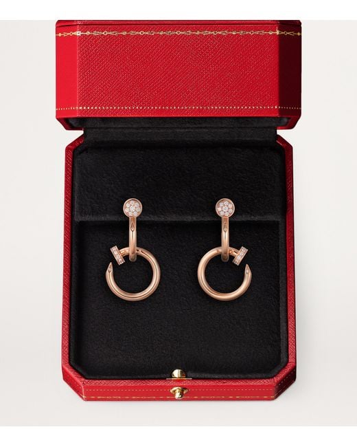 Cartier Metallic And Diamond Juste Un Clou Earrings
