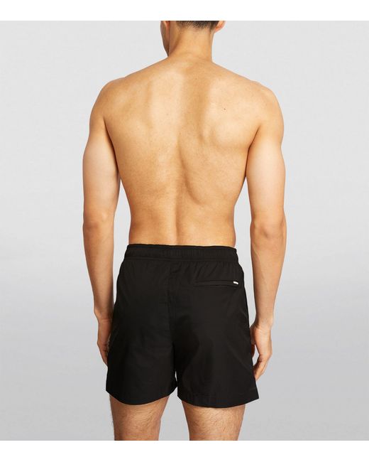 Calvin Klein Black Meta Essentials Swim Shorts for men