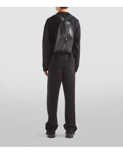 Prada Blue Logo-Plaque Sweatshirt for men