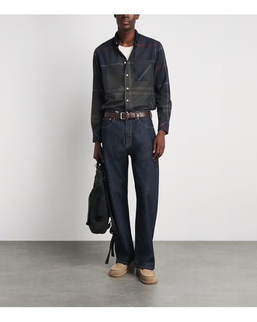 Barbour Blue Cotton Tartan Dunoon Shirt for men