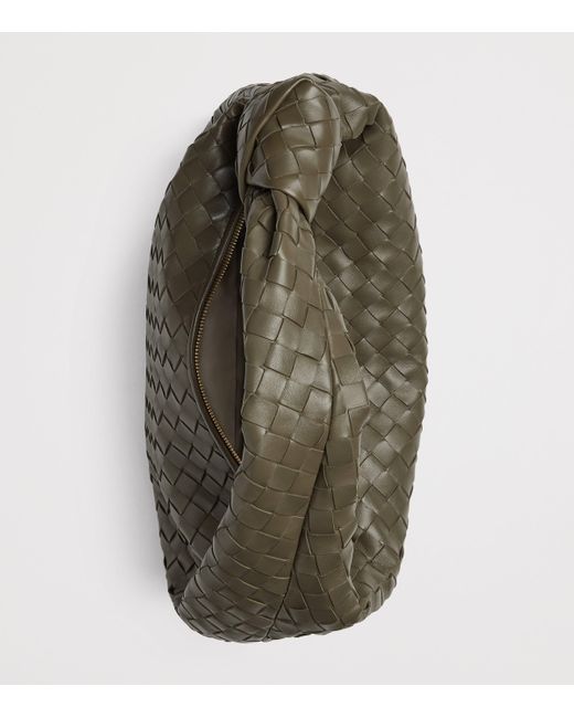 Bottega Veneta Green Leather Jodie Top-Handle Bag