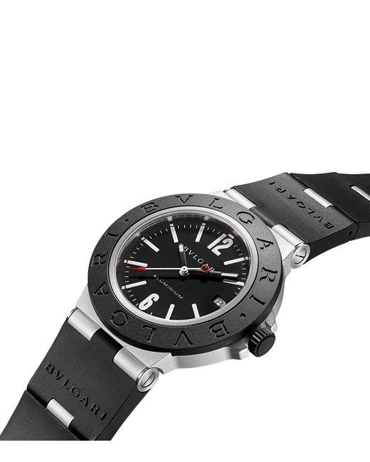 BVLGARI Gray Aluminium Titanium Watch for men