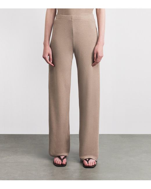 Leset Natural Lauren Wide-Leg Lounge Trousers