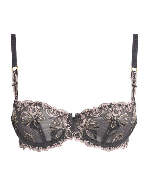 Chantelle Gray Lace Champs Élysées Balcony Bra