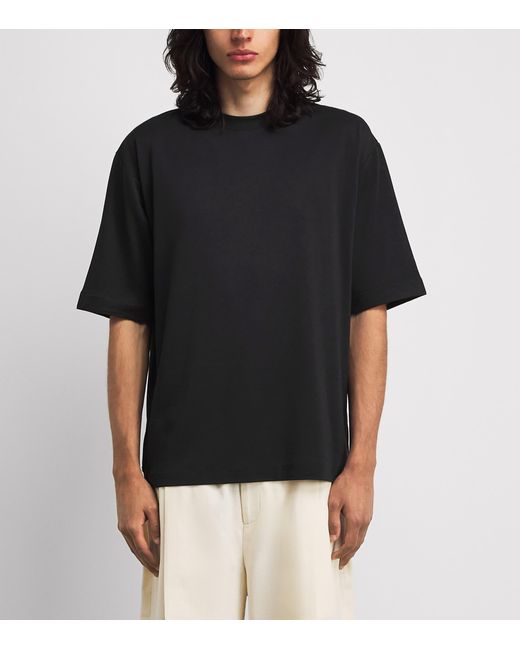 Jacquemus Black Cotton Rond Carré T-Shirt for men