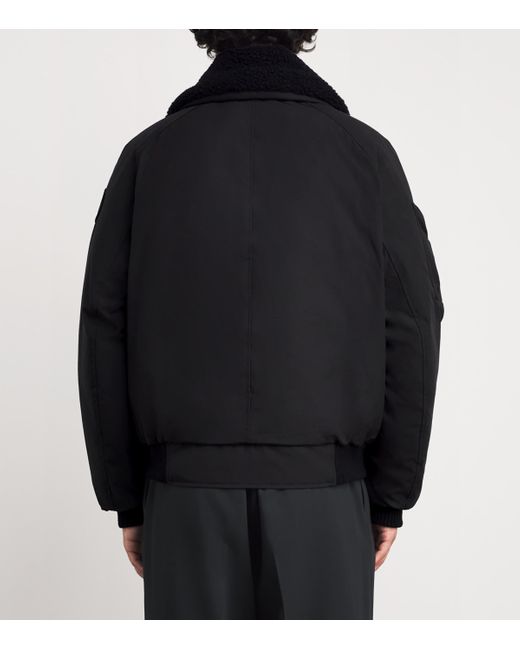 Canada Goose Black Down Chilliwack Aviator Bomber Jacket for men