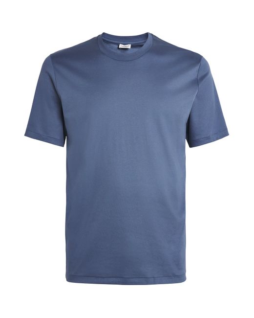 Zimmerli of Switzerland Blue 286 Sea Island Cotton T-Shirt for men