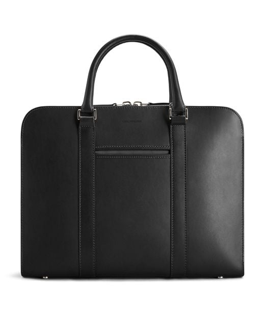 Carl Friedrik Leather Palissy Briefcase in Black Lyst