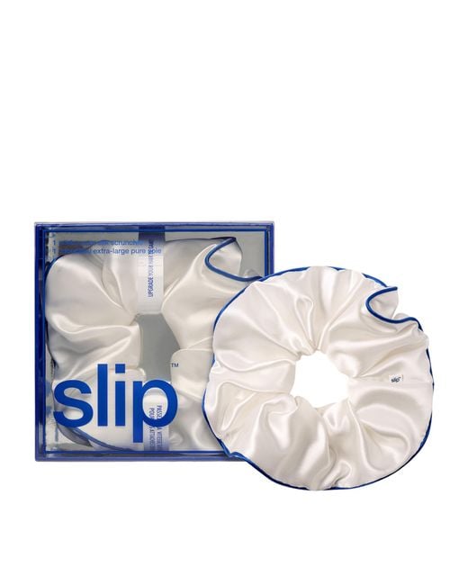 Slip White Pure Silk Jumbo Scrunchie