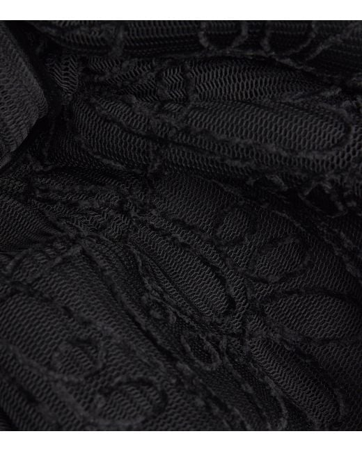 Maje Black Knitted Mini Dress