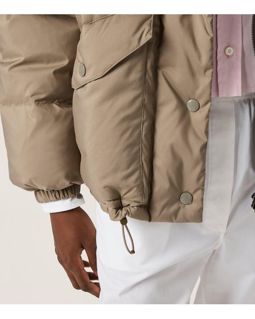 Miu Miu Brown Down Technical Padded Jacket
