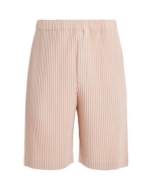 Homme Plissé Issey Miyake Natural Pleated Shorts for men