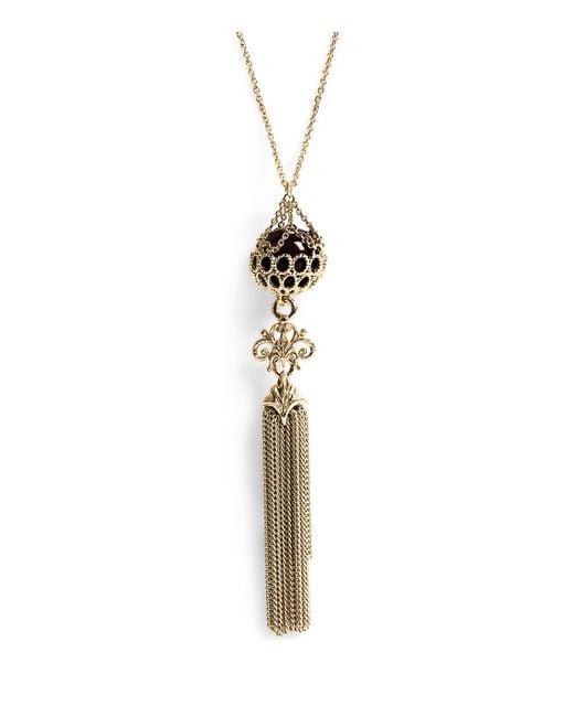 Chloé Metallic Tassle-Detail Necklace