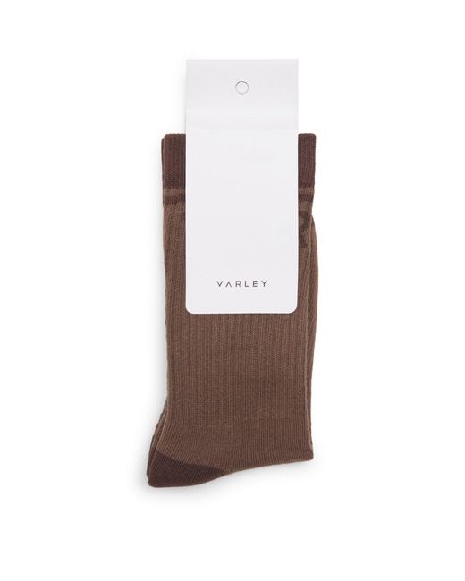 Varley Brown Kendrick Grip Socks
