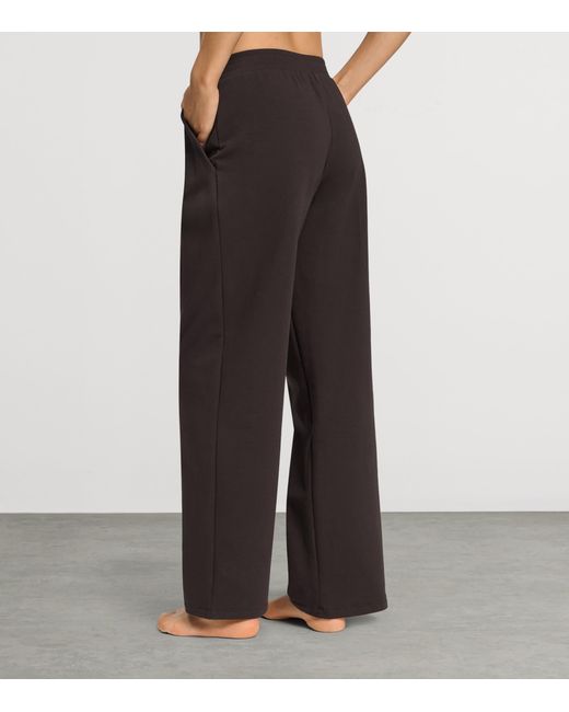 Hanro Brown Cotton Natural Living Pyjama Trousers