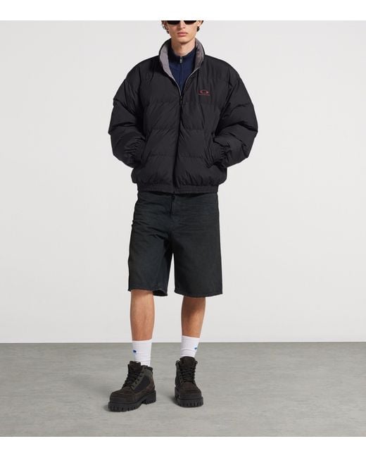 Balenciaga Purple Down-Filled Reversible Track Jacket for men