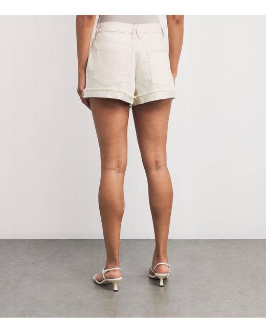 GOOD AMERICAN Natural Good 90S Denim Shorts