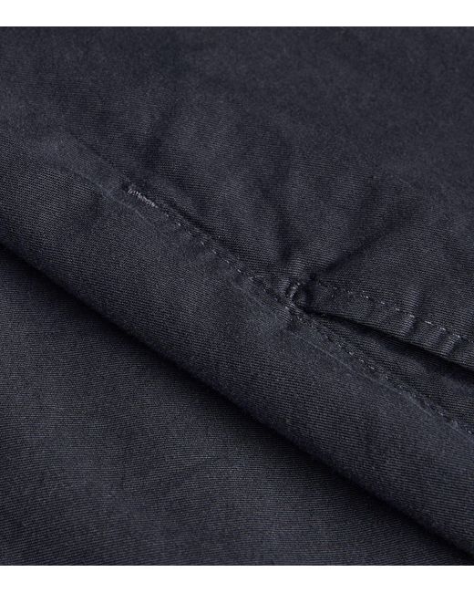 Norse Projects Blue Cotton Twill Shorts for men