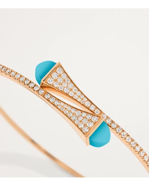 Marli New York Blue And Diamond Cleo Midi Bangle