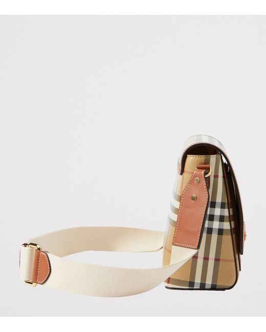 Burberry Brown Check Note Cross-Body Bag