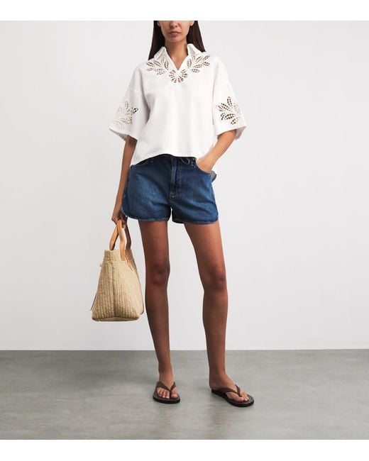 Rag & Bone White Lucy Denim Shirt