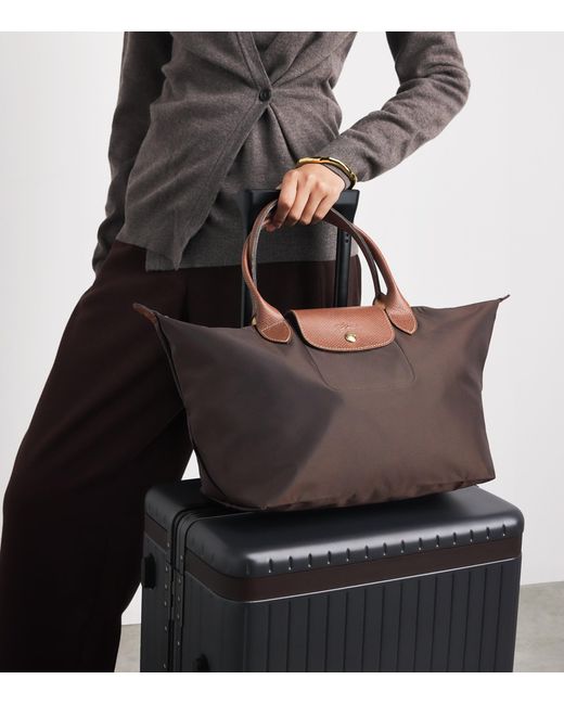 Longchamp Brown Medium Le Pliage Original Handbag