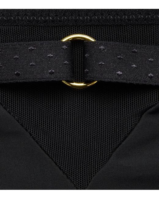 Chantelle Black Fleurs Brazilian Briefs