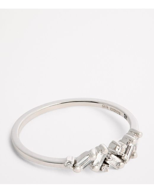 Suzanne Kalan Metallic And Diamond Frenzy Cluster Ring