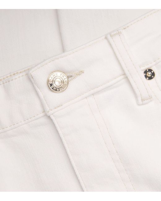 FRAME White The Pencil Crop Jeans