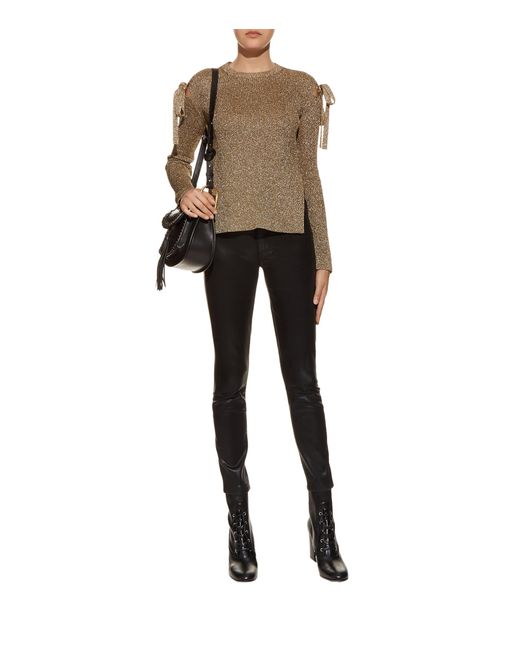 PAIGE Black Hoxton Coated Skinny Jeans