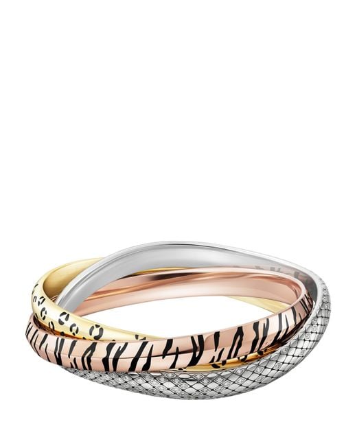 Cartier Multicolor Mixed And Diamond Wild Ones Trinity Bracelet