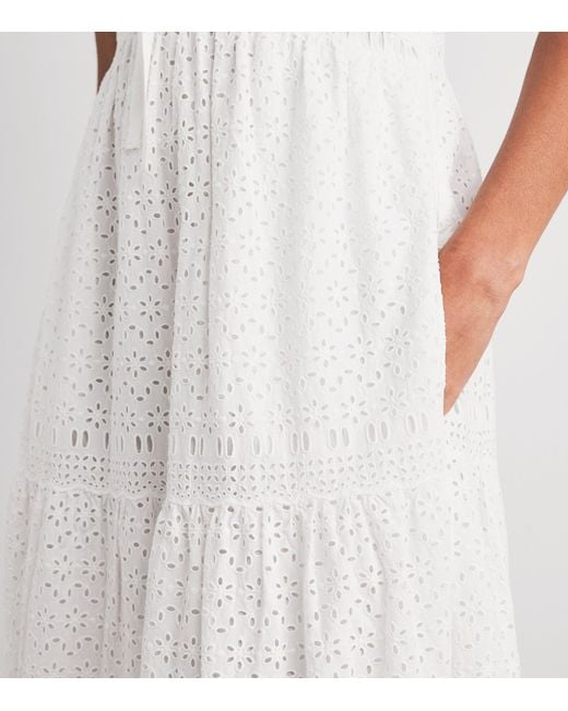 Ulla Johnson White Broderie Anglaise Constance Maxi Dress