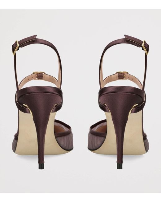 JENNIFER CHAMANDI Metallic Tulle Vittorio Slingback Pumps 85