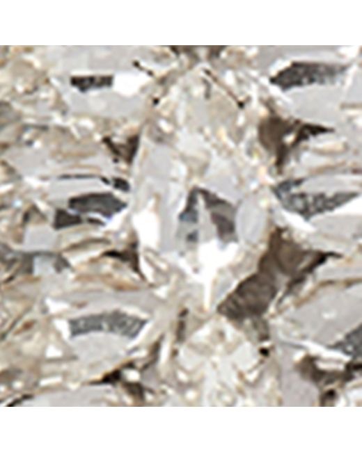 Balmain Metallic Crystal Western Buckle Earrings